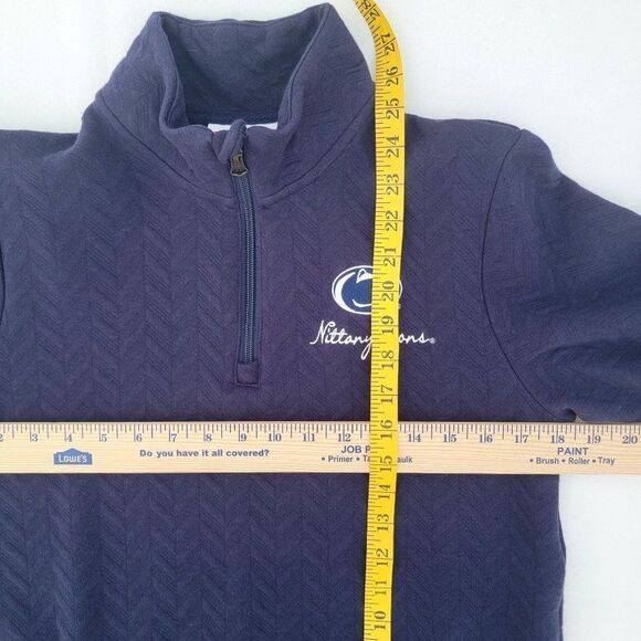 Champion Womens S Textured Quarter Zip Nittany Lions Turtleneck Sweater - Picture 11 of 12